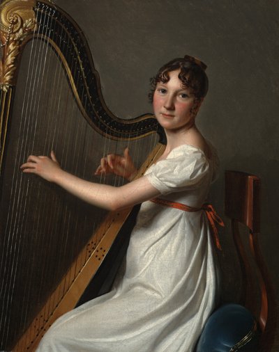 The Young Harpist by Louis Leopold Boilly